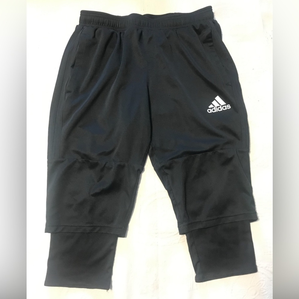 Adidas Black Workout Pants with Logo